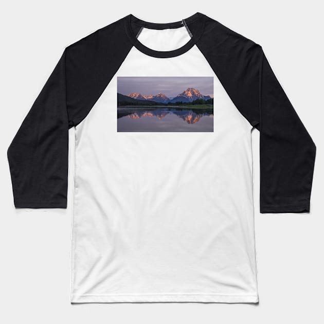 Morning Reflection Baseball T-Shirt by algill